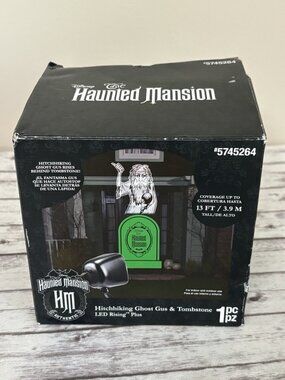 NEW DISNEY "Haunted Mansion" HITCHHIKING GHOST "Gus & Tombstone" LED PROJECTION